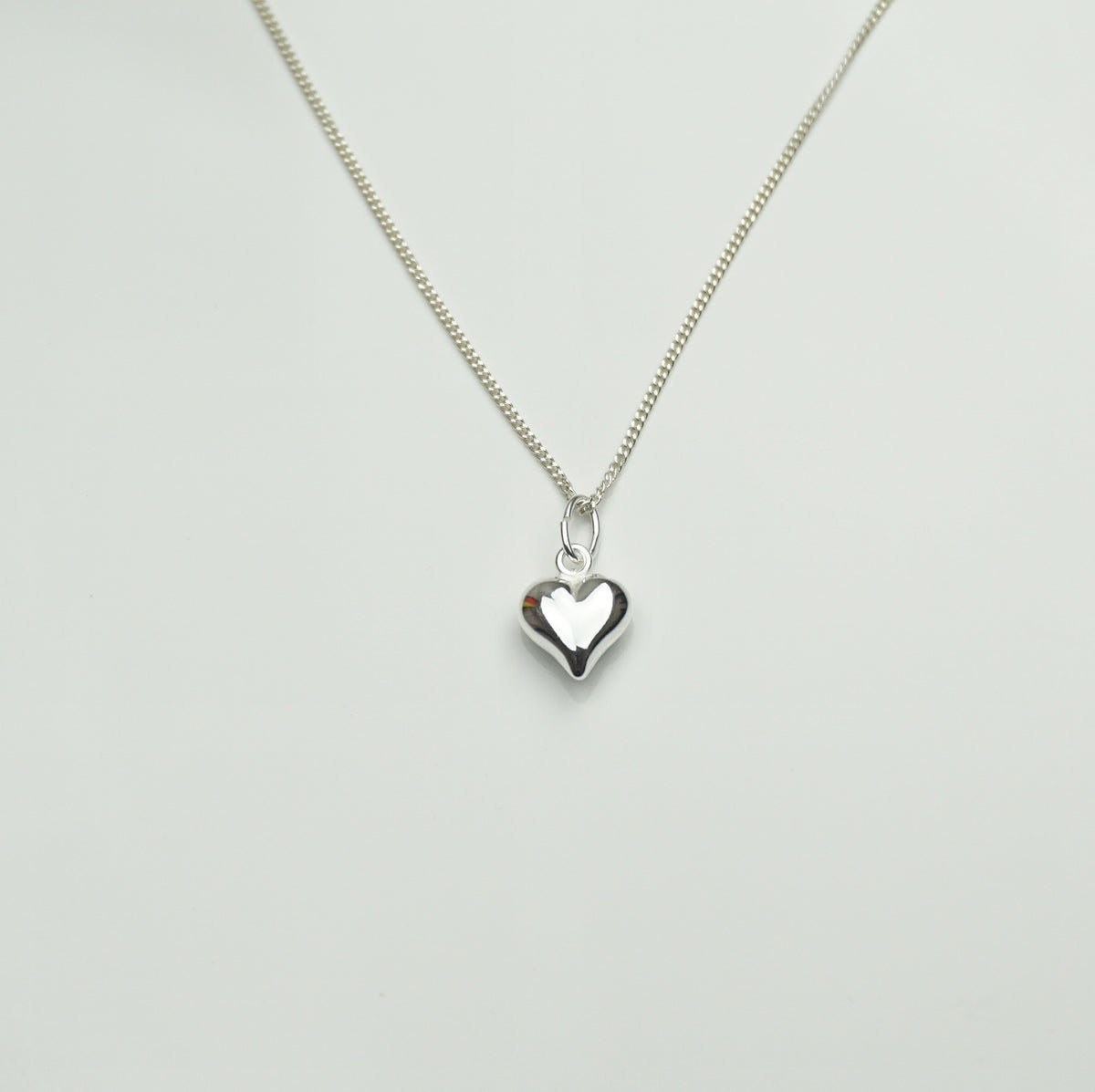 Small Puff Heart Necklace Jolee Jewellery
