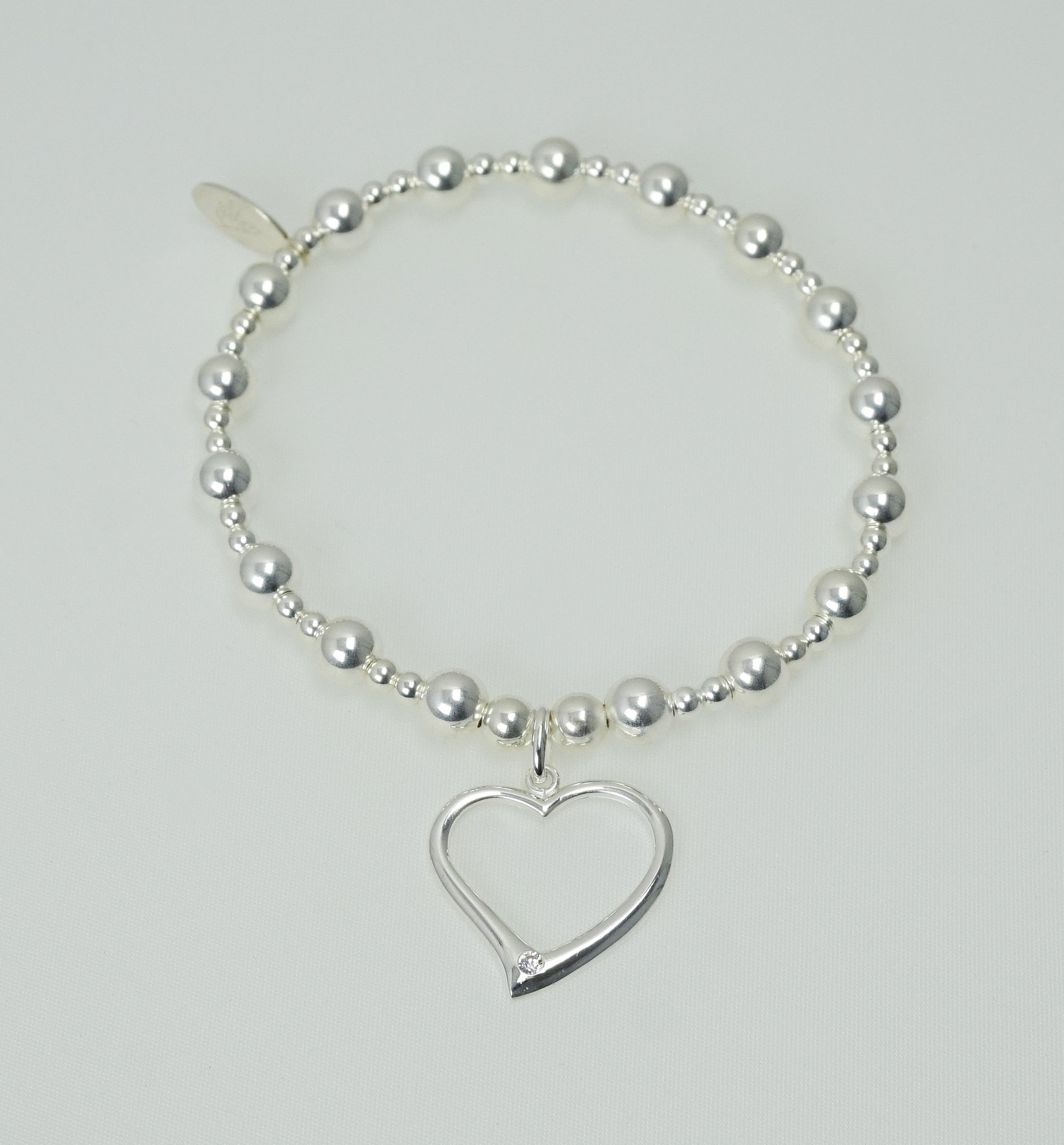 Large Open Heart Bracelet