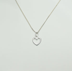 Small Open Heart Necklace