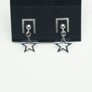 Mini Open Star Earrings