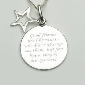 Friends are Like Stars Necklace