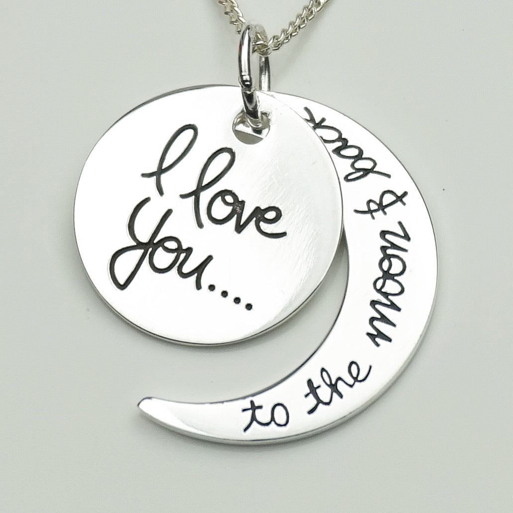 Love You To The Moon And Back Necklace - Elizabeth Caroline