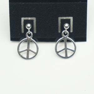 Mini Peace Sign Earrings
