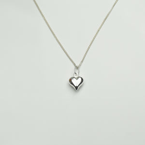Small Puff Heart Necklace