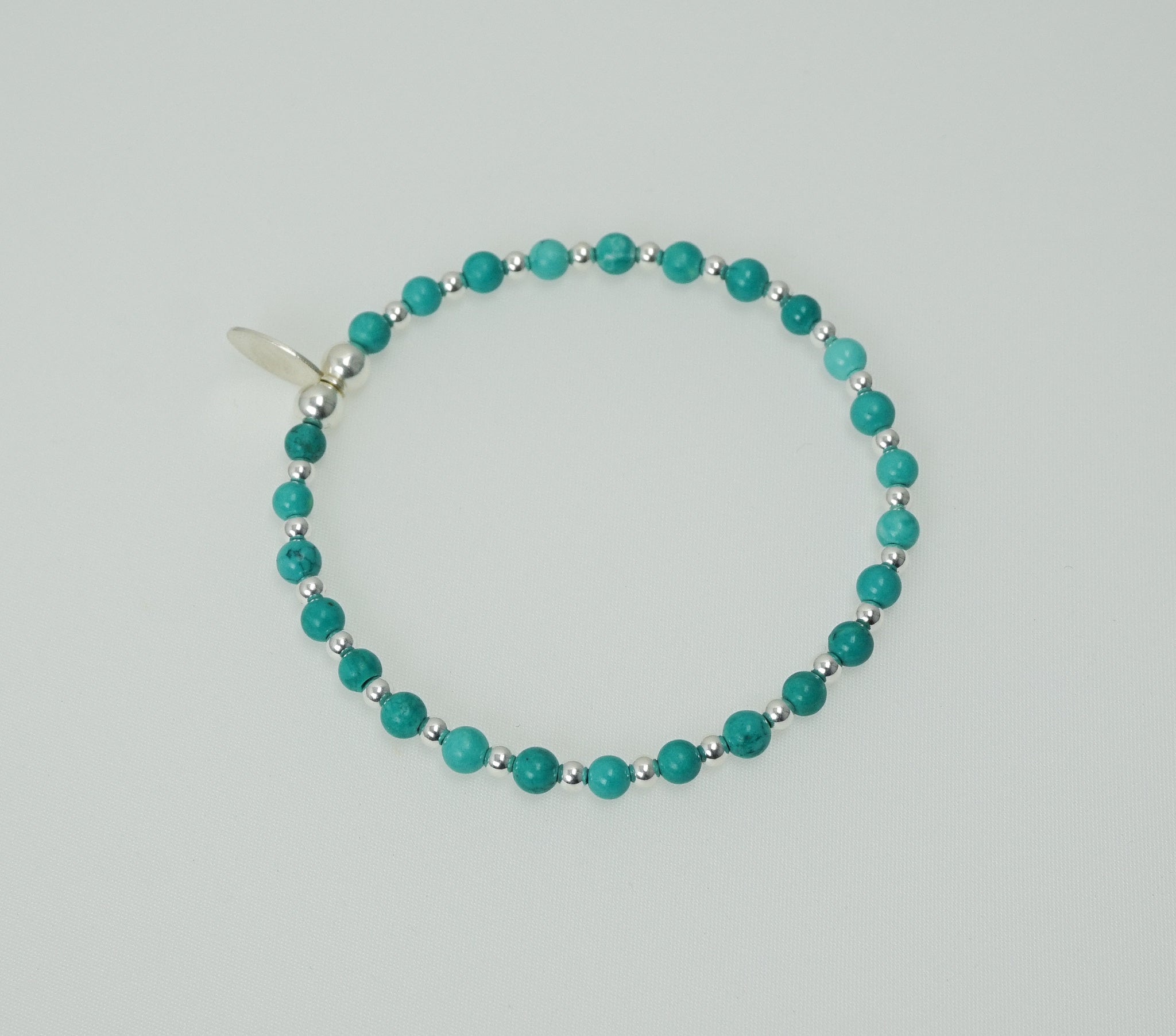Turquoise and Sterling Silver Mix Bracelet