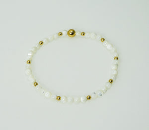 Mother of Pearl and Gold Bracelet