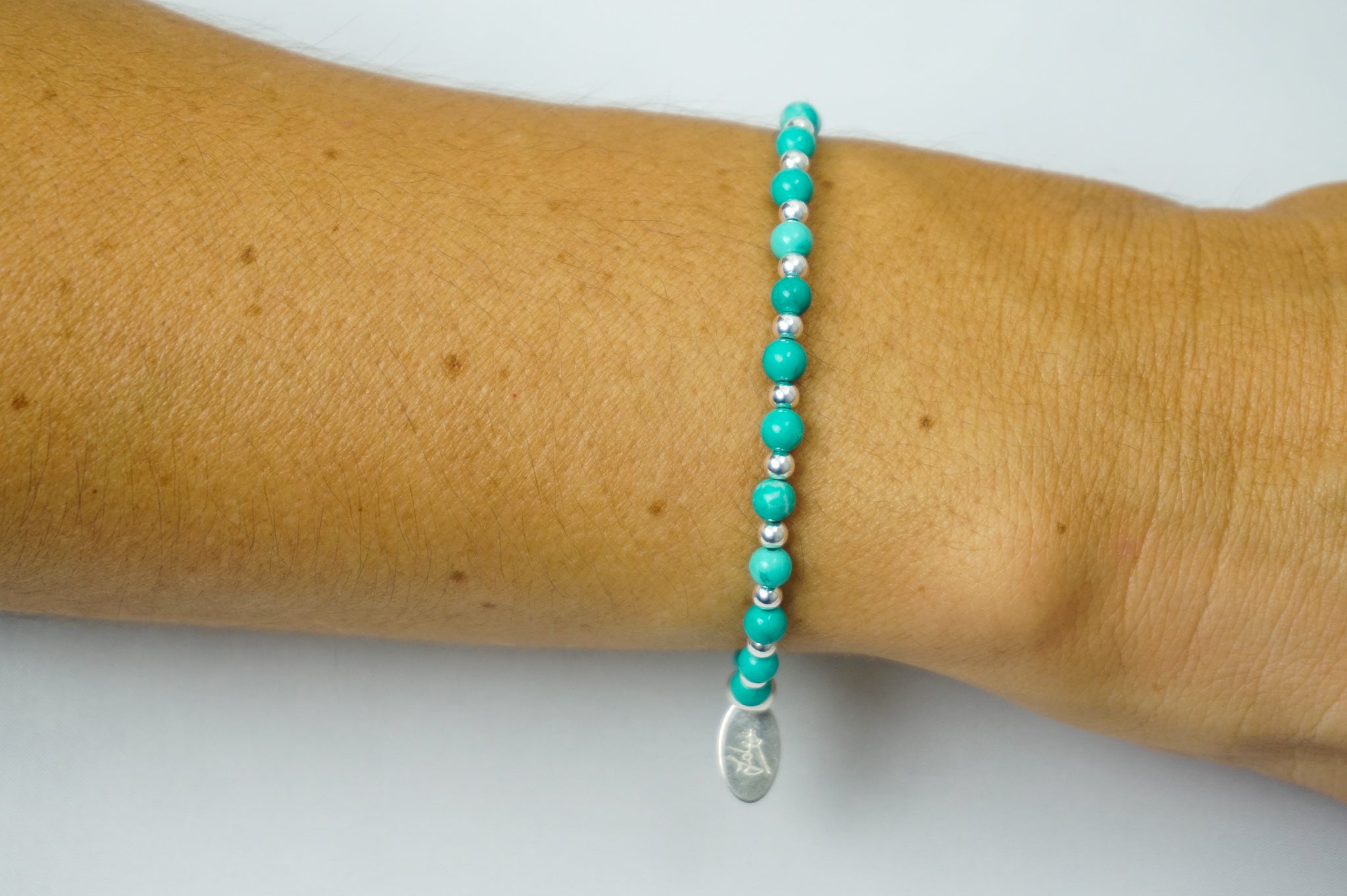 Turquoise and Sterling Silver Mix Bracelet