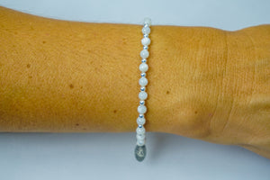 Mother of Pearl and Sterling Silver Mix Bracelet