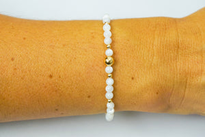 Mother of Pearl and Gold Bracelet