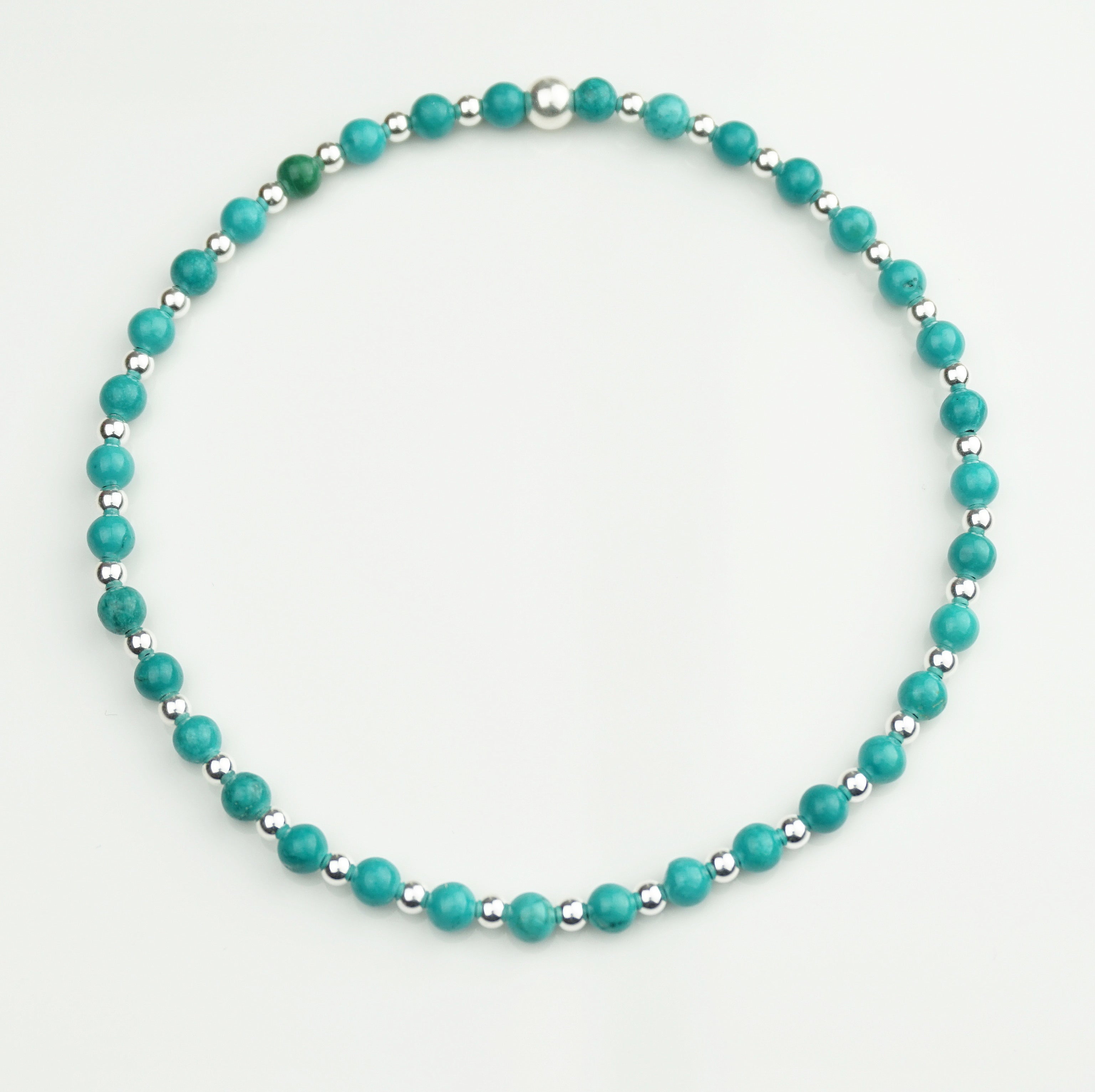 Anklet – Turquoise and Sterling Silver